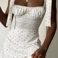 Summer Lovin' Jessica Bara Noelle Floral Bowknot Mini Dress