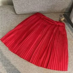 ReveBoutique Reve Doll Essentials Jessica Bara Jolie High Waisted Pleated Mini Skirt