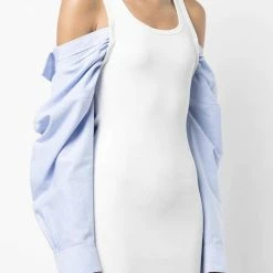 Jessica Bara Melodee Button Down Tank Top Dress