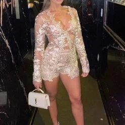 Best Sellers Jessica Bara Kyra Embroidery Blazer And Short Two Piece Set