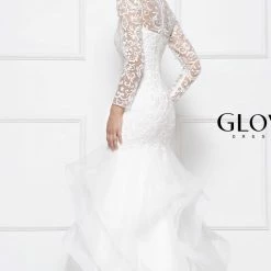 Colors Dress High Neck Ruffled Trumpet Gown The Event Shop