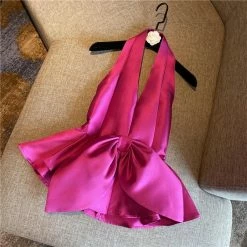 Jessica Bara Bobbie Bowknot Halter Top