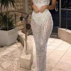 Jessica Bara Connie Knit High Collar Cover Up