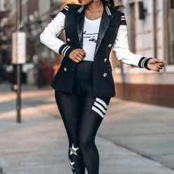 Bottoms Active Fit Stars And Stripes Leggings