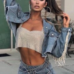 Jessica Bara Square Tika Kenny Crop Top Influencer Style