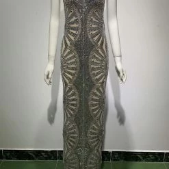 Jessica Bara Evangeline Sleeveless Sequin Gown