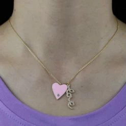 Jessica Bara Leslie Love Gold Necklace