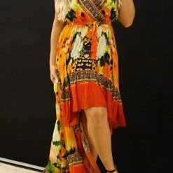 Colors Of Fashion Hi-Low Beaded Dress