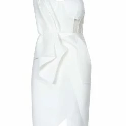 Summer Lovin' Jessica Bara Carlotta One Shoulder Bustier Mini Dress