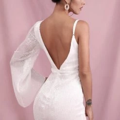 Birthday Suit Jessica Bara Donnie One Shoulder Sequin Mini Dress