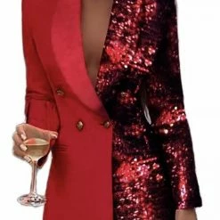 Jessica Bara Caeden Colorblock Blazer