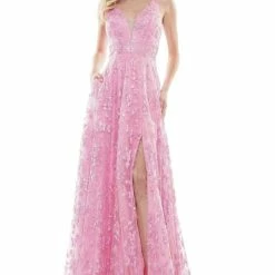 Colors Dress Sequin Flowy Gown The Event Shop