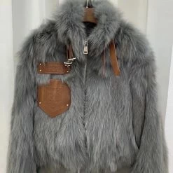 Jessica Bara Megan Fur & Leather Buckle Jacket Reve Doll Essentials