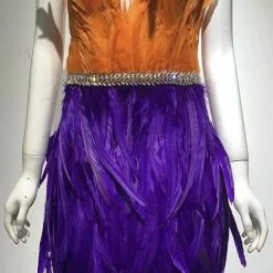 Jessica Bara Lupe Strapless Feather Mini Dress Influencer Style