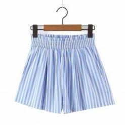 Summer Lovin' Jessica Bara Garcia Stripped Button Down And Short Two Piece Set