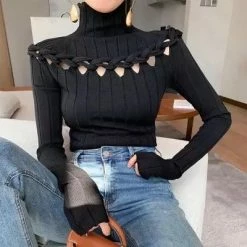 Reve Doll Essentials Jessica Bara Nora Knotted Long Sleeve Top