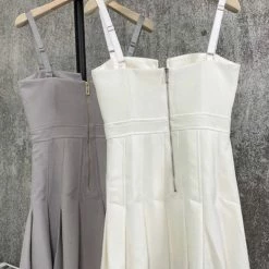 Jessica Bara Wren Bustier Pleated Mini Dress Reve Doll Essentials