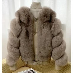 Best Sellers Jessica Bara Gavin Leather & Fur Long Sleeve Jacket