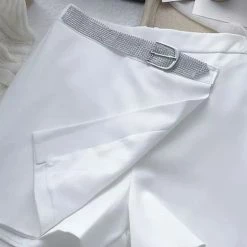 Bottoms Jessica Bara Isla Diamond Belt High Waited Shorts