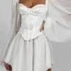 Summer Lovin' Jessica Bara Simone Bubble Sleeve Bustier Mini Dress