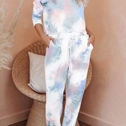 Jessica Bara Piper Tie Dye Top And Jogger Two Piece Set Reve Doll Essentials