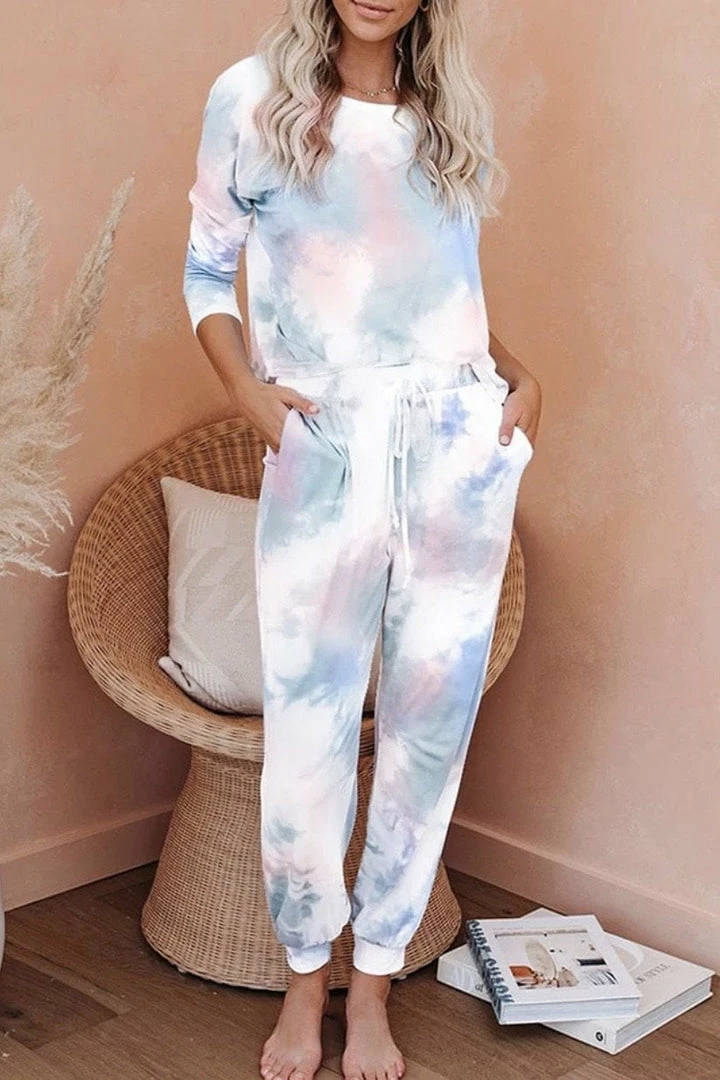Jessica Bara Piper Tie Dye Top And Jogger Two Piece Set Reve Doll Essentials