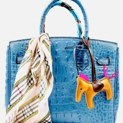 Summer Lovin' Anca Barbu Handpainted Un Voyage Croc Handbag