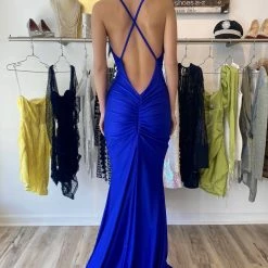 The Event Shop Atria Strappy Back Ruched Bodycon Gown