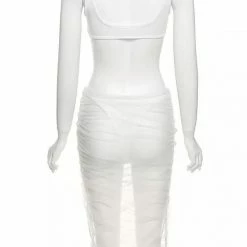 Influencer Style Jessica Bara Nova Cut Out Mesh Midi Dress