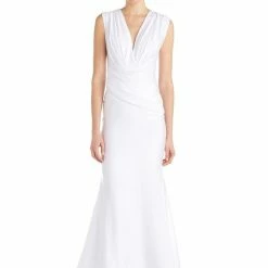 The Event Shop Jessica Bara Donnah V Neck Draped Gown