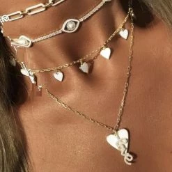 Jessica Bara Leslie Love Gold Necklace