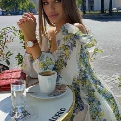 Jessica Bara Karsyn Floral Ruffle Mini Dress