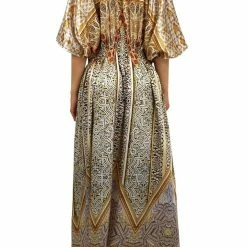 Summer Lovin' Colors Of Fashion Satin Kaftan Maxi Dress