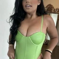 Jessica Bara Jaliyah Bodycon Cut Out Mini Dress Birthday Suit