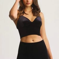 Reve Doll Essentials Commando Velvet Longline Bralette