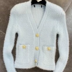 Jessica Bara Dakota Long Sleeve Fuzzy Cardigan Reve Doll Essentials