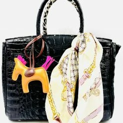 Summer Lovin' Anca Barbu Handpainted Too Glam Croc Handbag