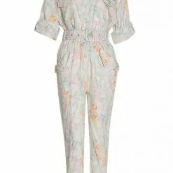 Jessica Bara Venezio Floral Belted Jumpsuit Summer Lovin'