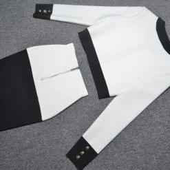 Jessica Bara Riley Color Contrast Two Piece Set Influencer Style