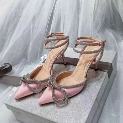 Jessica Bara Sherlly Crystal Bowknot Heels Best Sellers