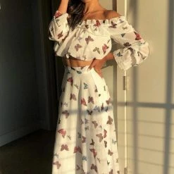 Jessica Bara Rosalia Off Shoulder Two Piece