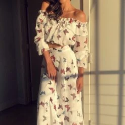 Jessica Bara Rosalia Off Shoulder Two Piece Influencer Style