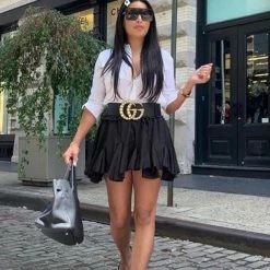 Summer Lovin' SALE Jessica Bara Claire Ruffle Chiffon Mini Skort