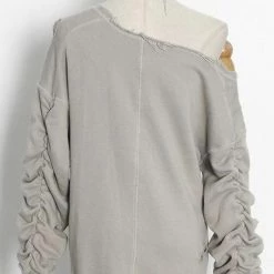 Reve Doll Essentials Jessica Bara Demi Cold Shoulder Chain Choker Sweatshirt