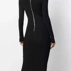 Reve Doll Essentials Jessica Bara Riva Long Sleeve Cut Out Midi Dress