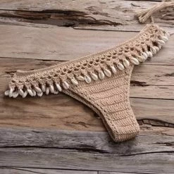 Influencer Style Jessica Bara Kayleigh Crochet Two Piece Bikini Set