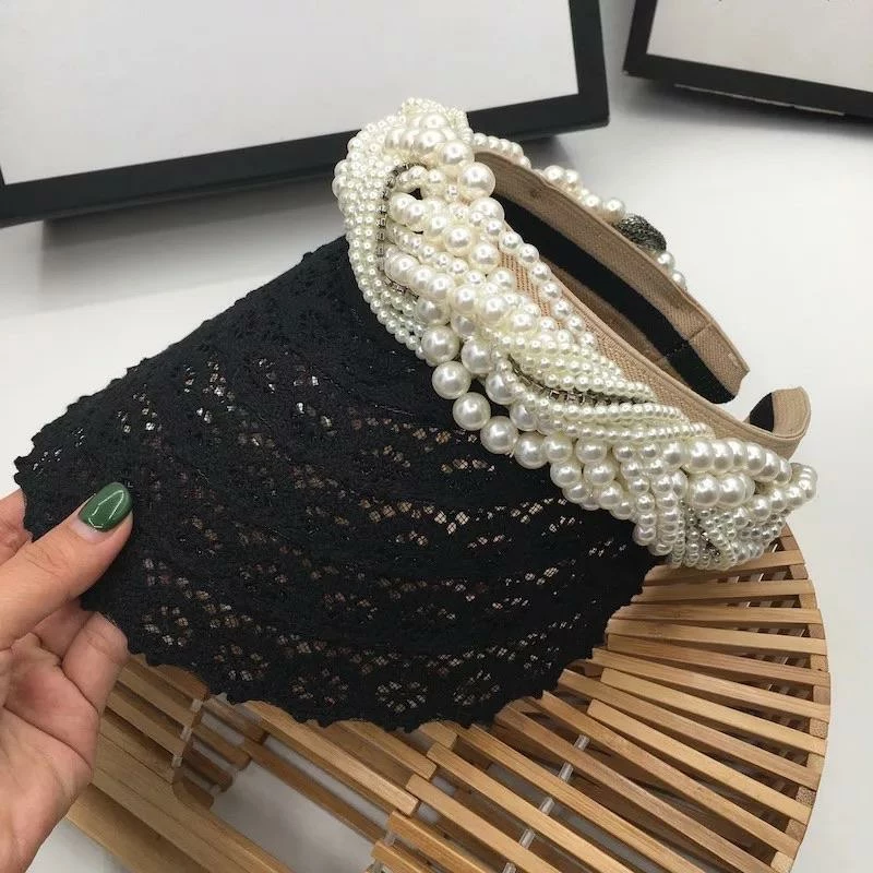 Jessica Bara Leo Pearl Lace Visor Summer Lovin'