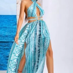 ReveBoutique Summer Lovin' Jessica Bara Amiri Halter Cut Out Maxi Dress