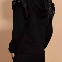 Jessica Bara Cecilia Ruffle Sleeve Sweatshirt Dress