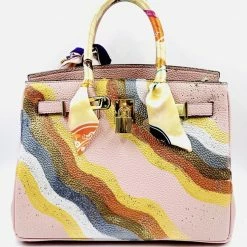 Accessories Anca Barbu Handpainted Geode Handbag